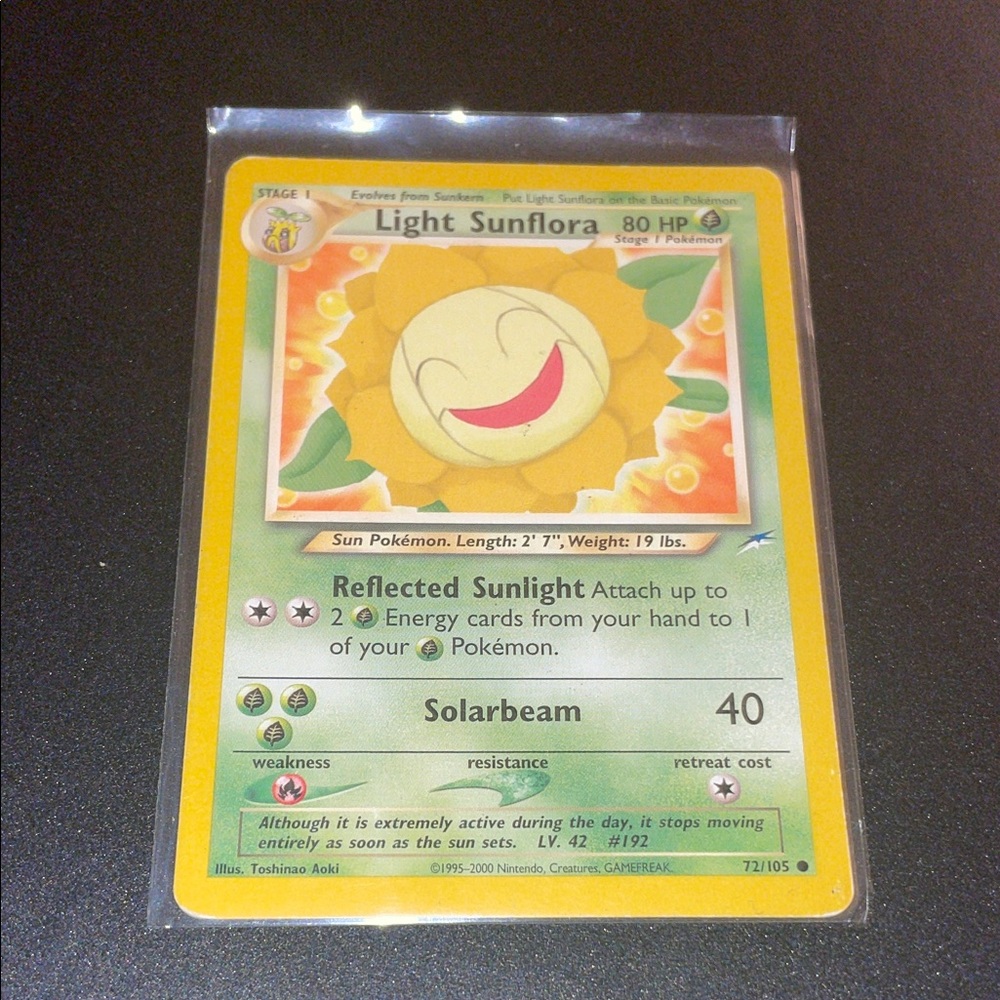 Light Sunflora Pokémon Card